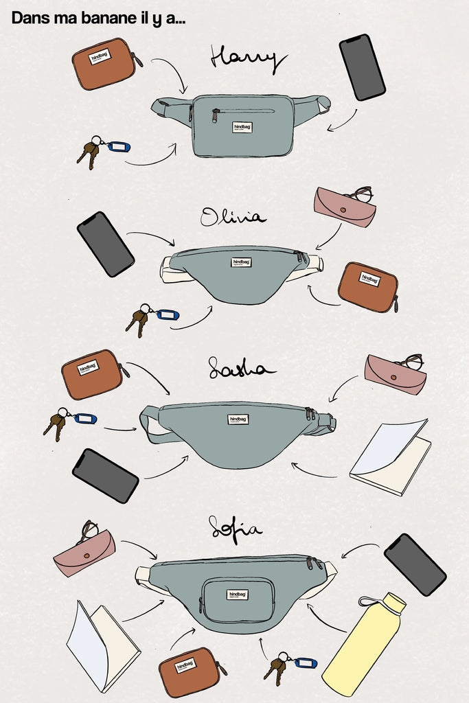 Sac banane matelassé Olivia Sapin