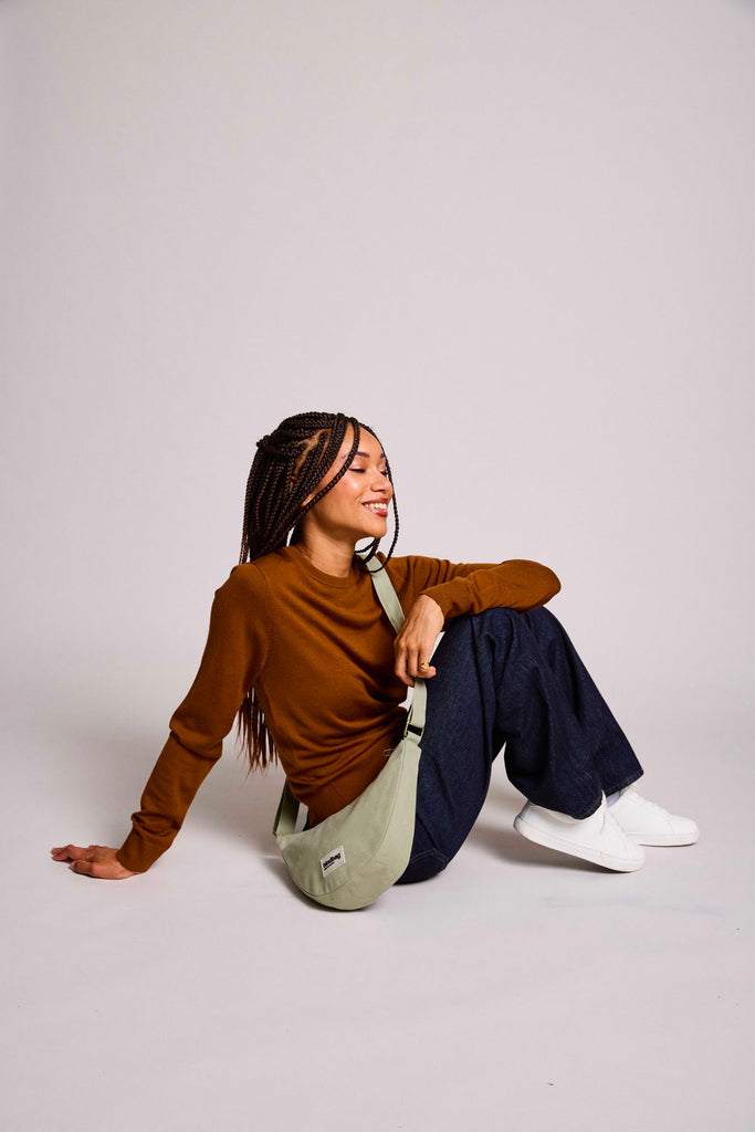 Sac banane Andrea Vert argile