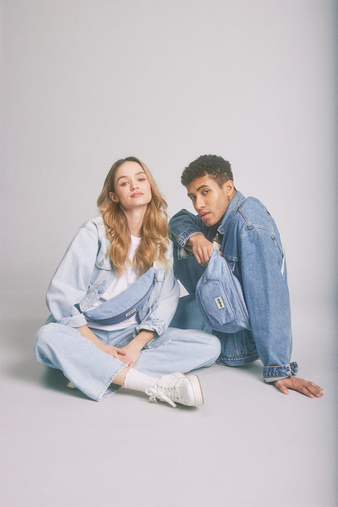 Sac banane Olivia Denim Bleu