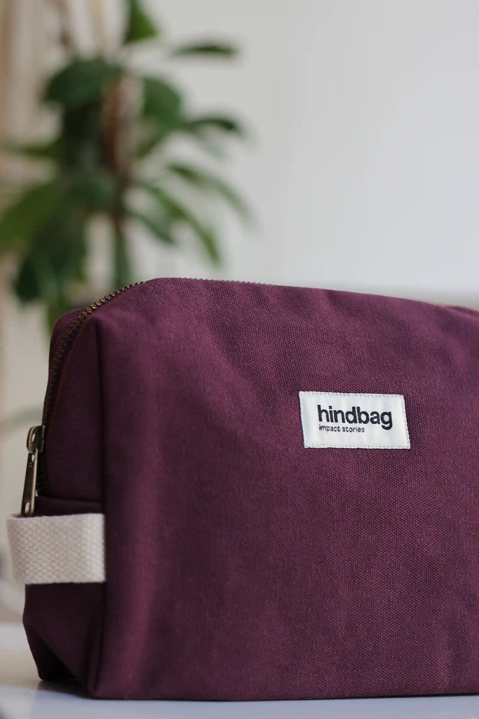 Trousse de toilette Léon Prune