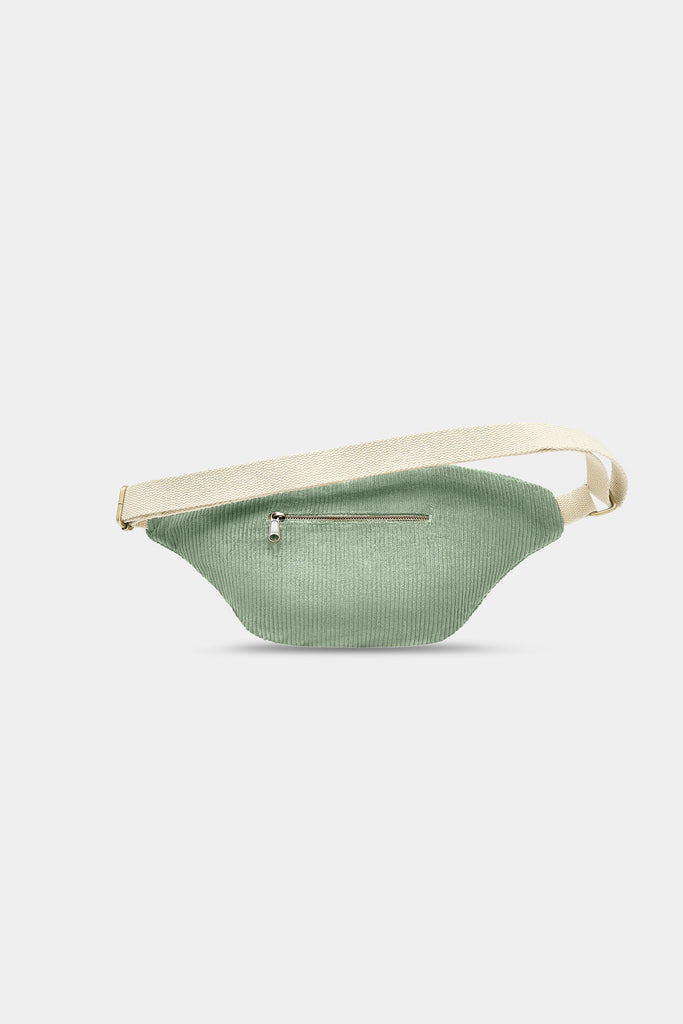 Sac banane XL Sofia Velours Vert d'eau