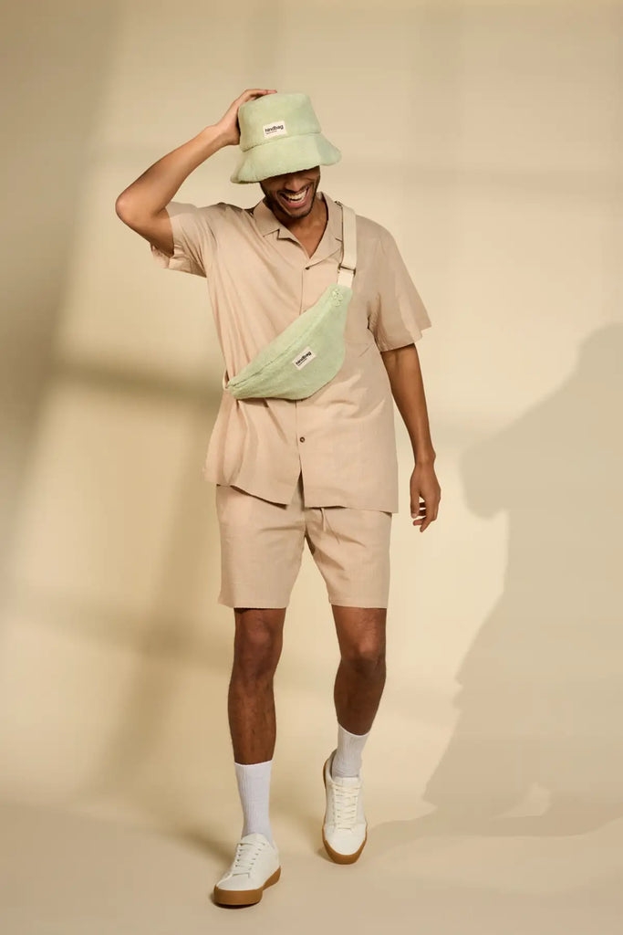 Sac banane Olivia Éponge vert amande