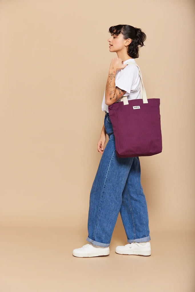 Cabas vertical Paul Prune