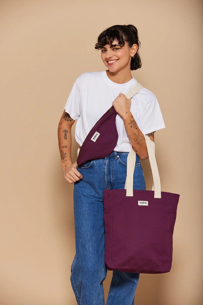 Cabas vertical Paul Prune