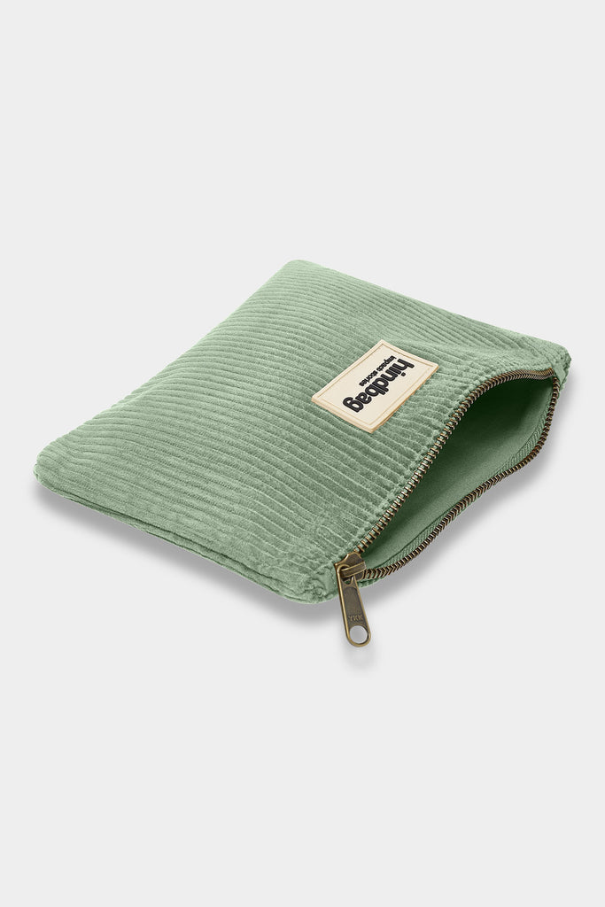 Pochette Lou Velours Vert d'eau