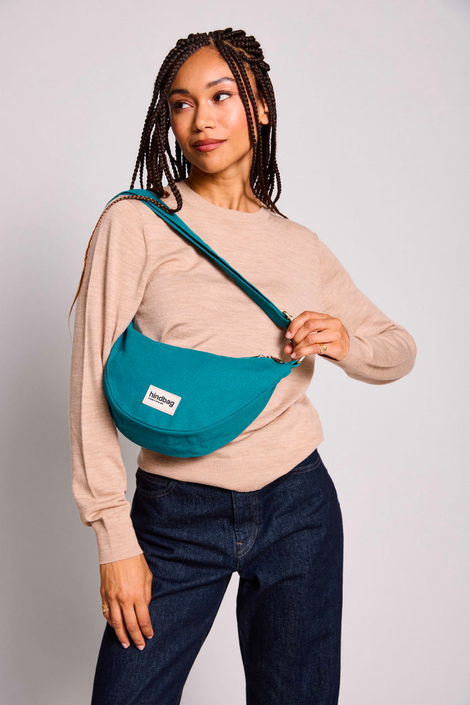 Sac banane Andrea Bleu paon