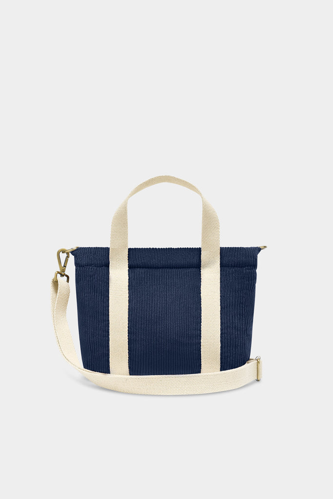 Sac à main Louise Velours Marine