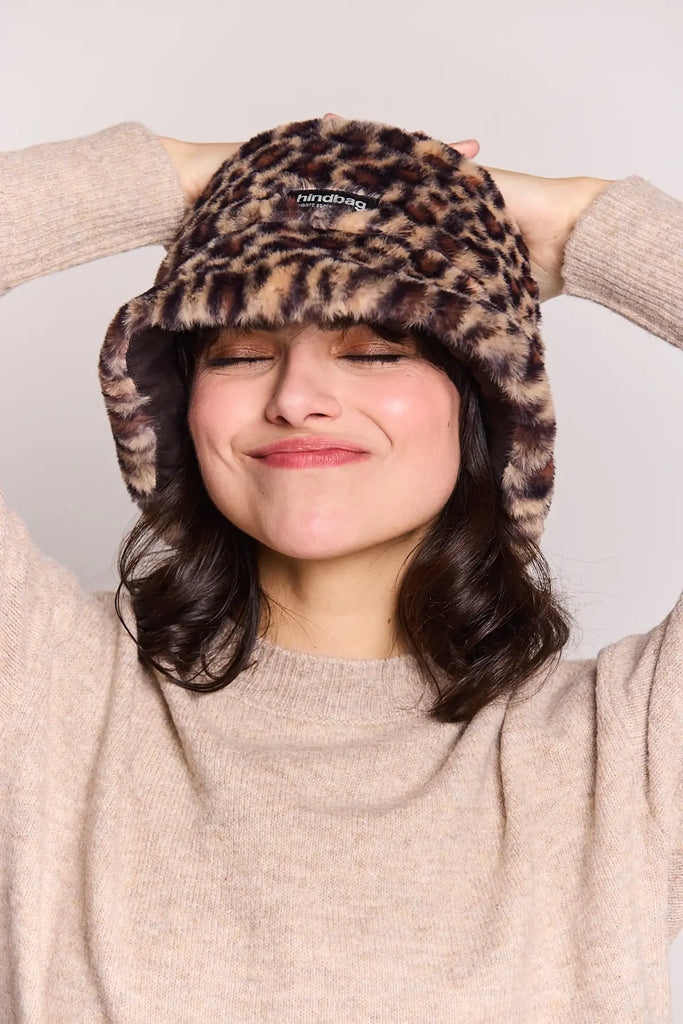 Bob fausse fourrure Léopard
