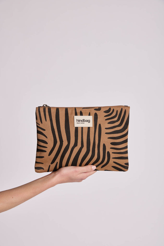 Pochette Ema Zèbre cannelle
