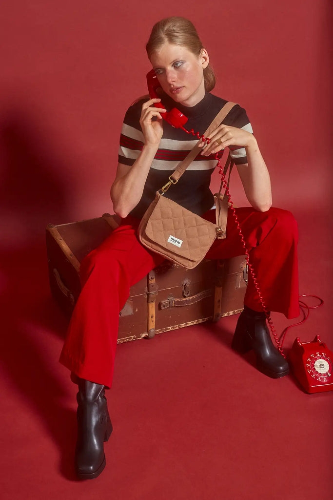 Sac à main matelassé Margault Cannelle