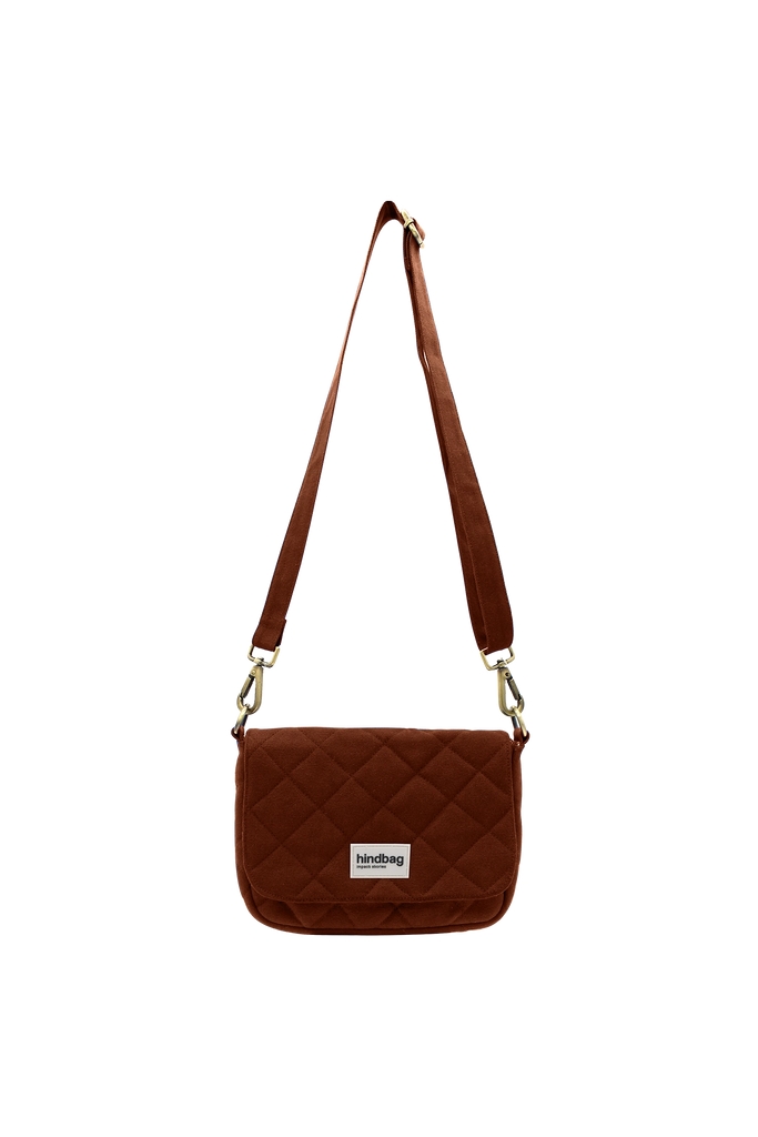 Sac à main matelassé Margault Chocolat