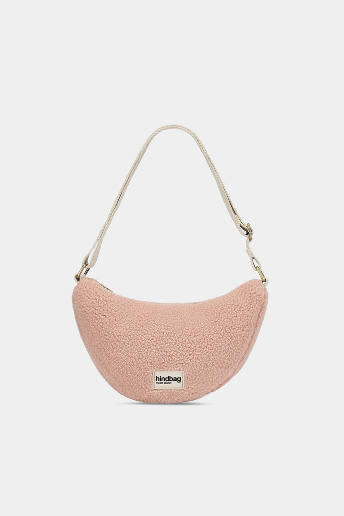 Sac banane Andrea Teddy Rose poudré