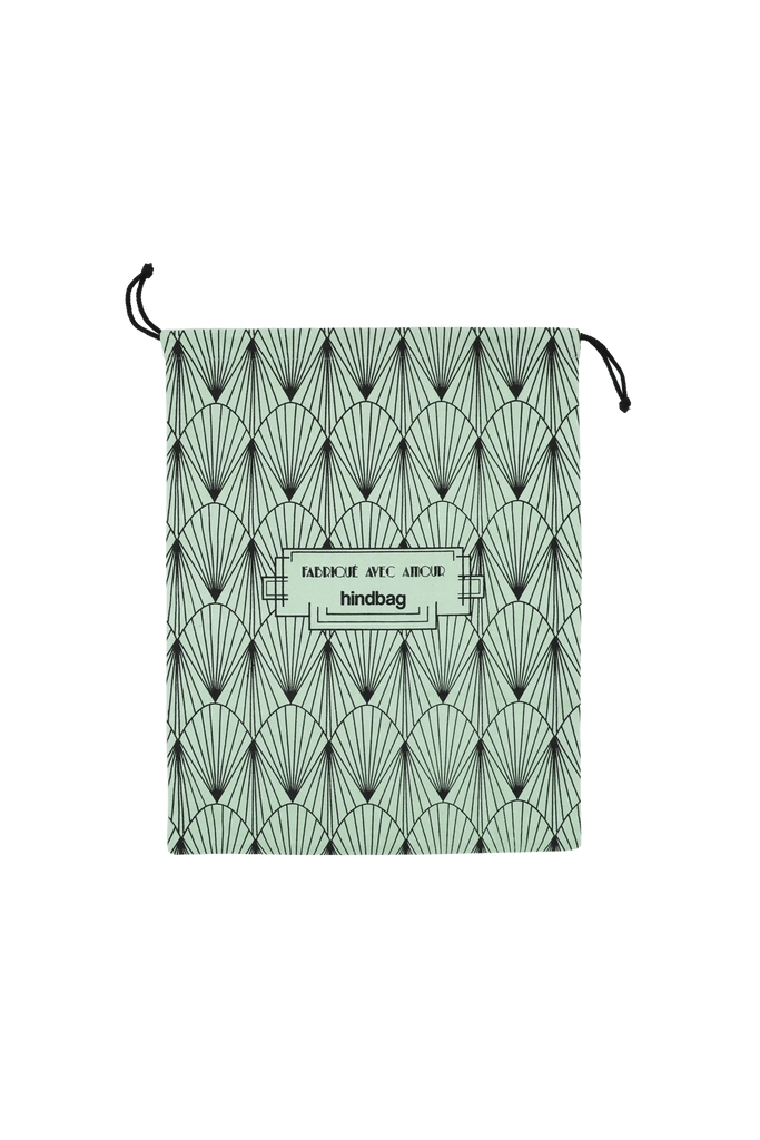 Pochon cadeau réutilisable vert d'eau