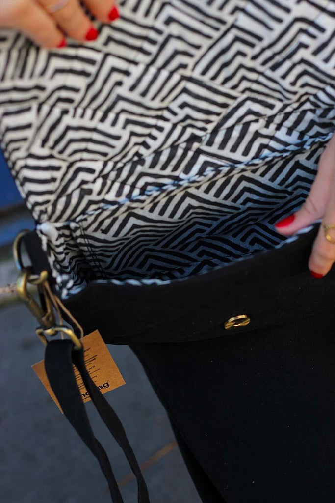 Sac à main matelassé Margault Noir