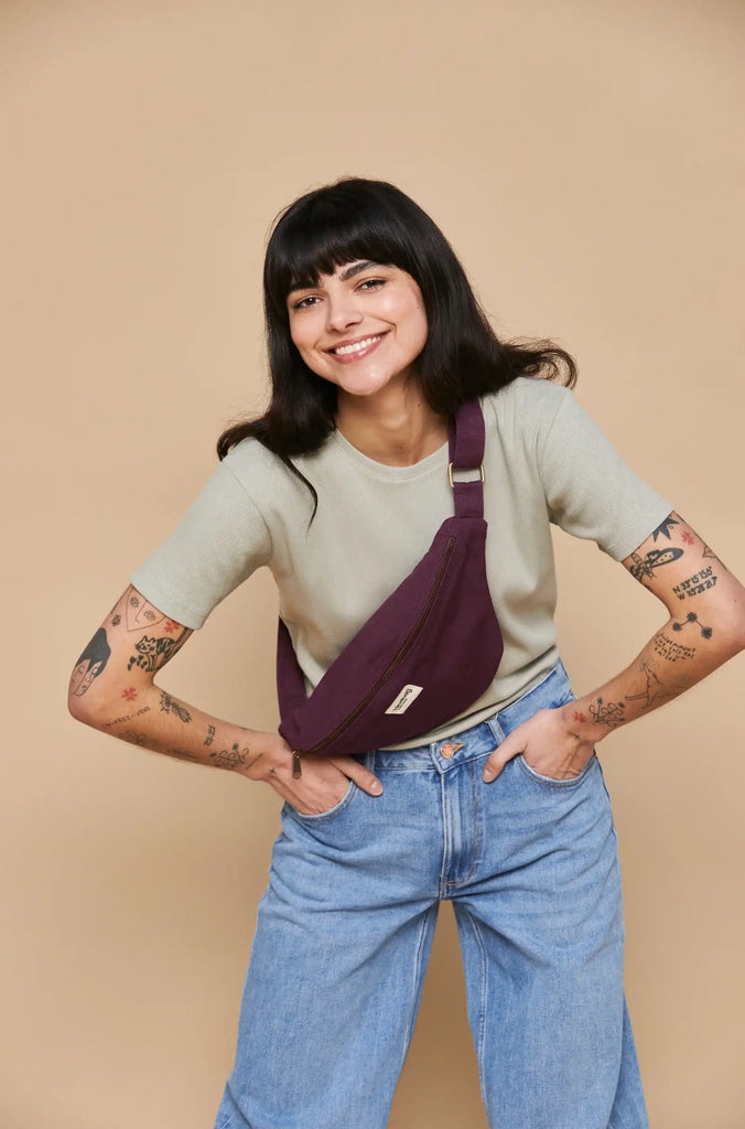 Sac banane L Sasha Prune