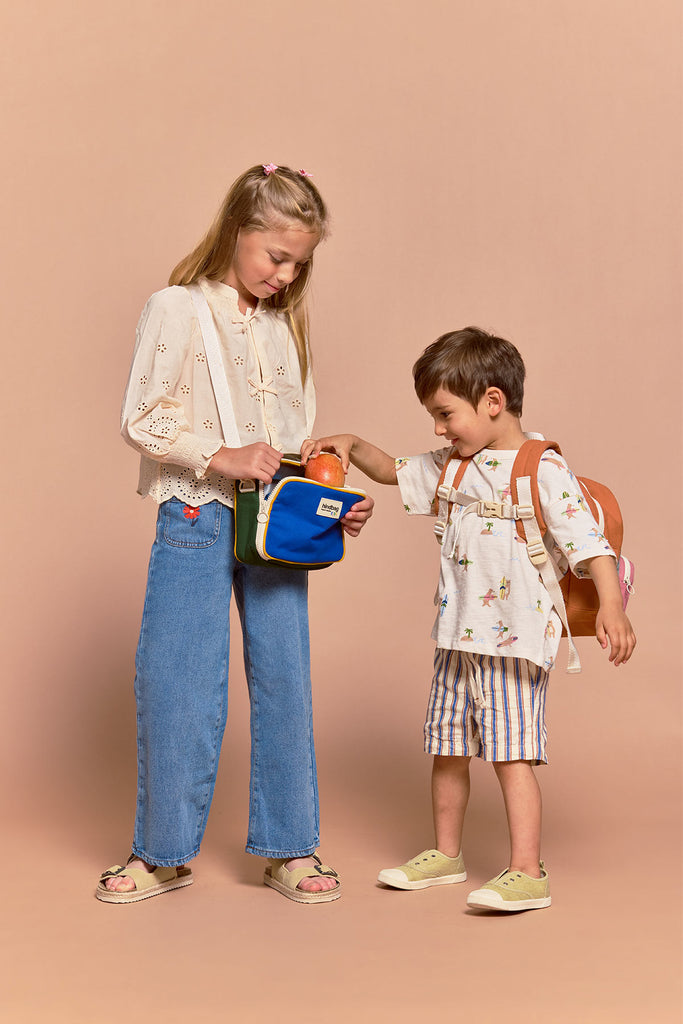 Lunchbag enfant Elsa Tricolore Bleu électrique
