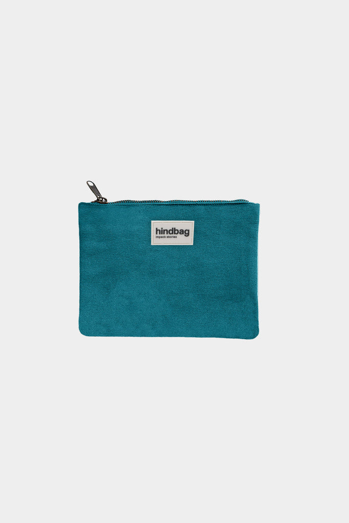 Pochette Lou Bleu paon