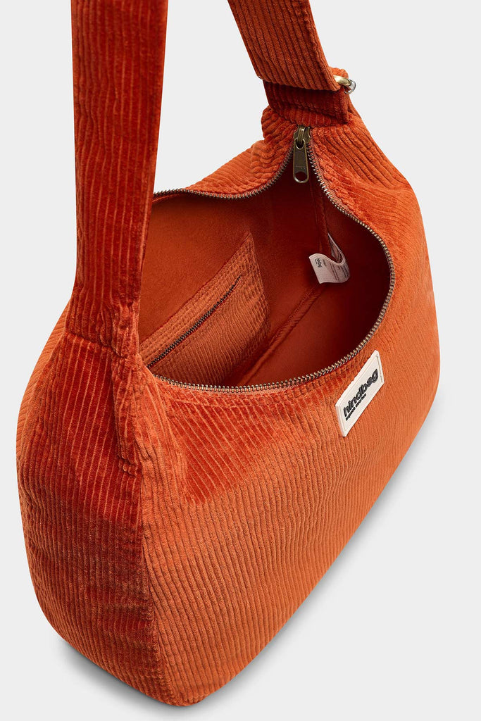 Sac hobo Claire Velours Brique