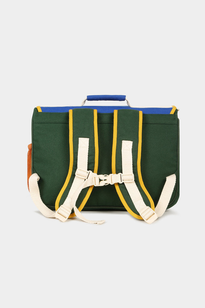 Cartable Léo Tricolore Bleu électrique