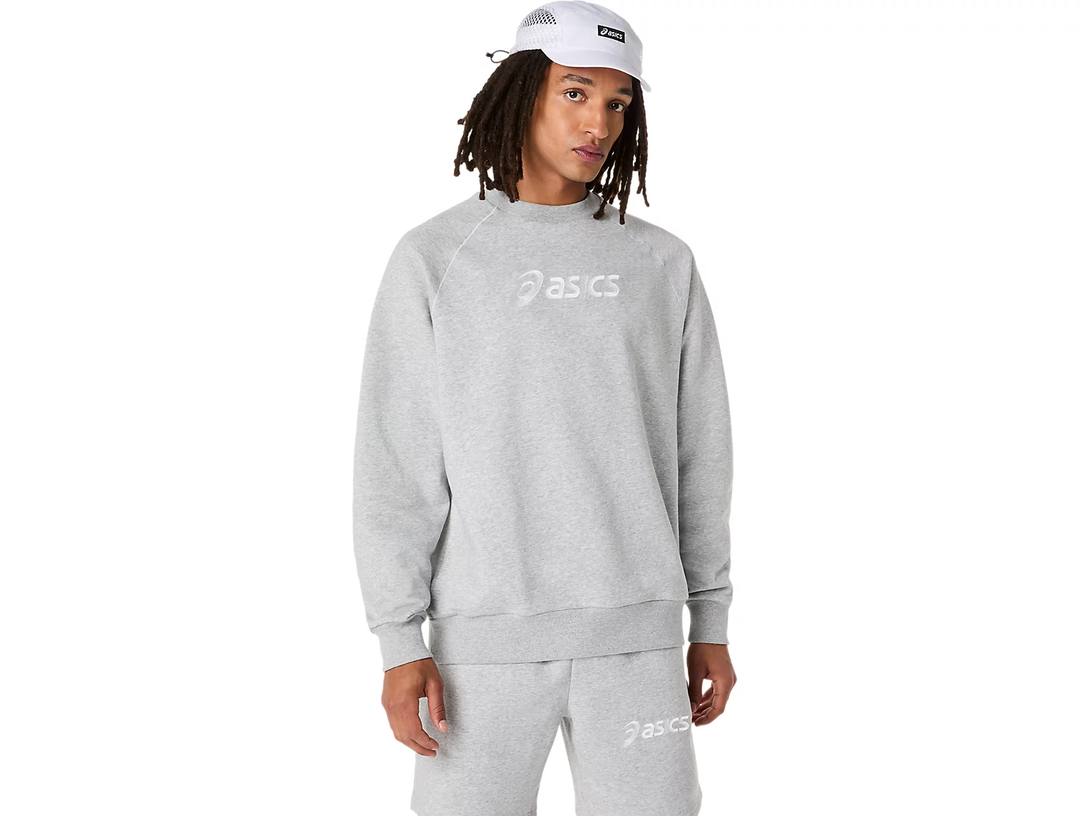 ASICS LOGO FLEECE CREW-NECK TOP - Homme