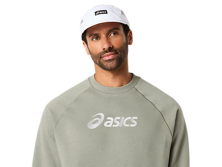 ASICS LOGO FLEECE CREW-NECK TOP - Homme