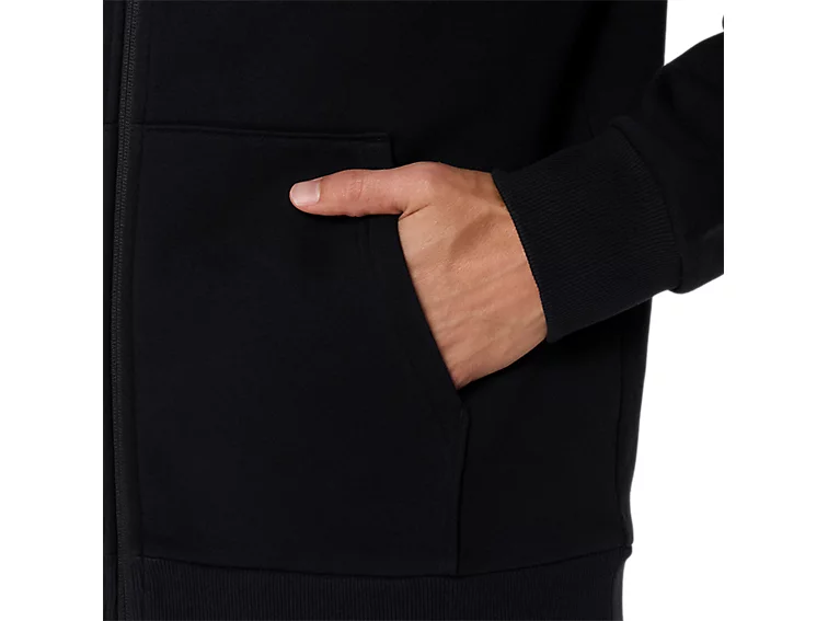ASICS LOGO FLEECE FULL ZIP HOODIE - Homme