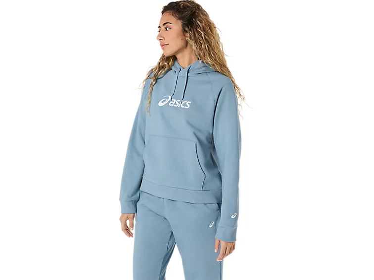 ASICS LOGO FLEECE PULLOVER HOODIE - Femme