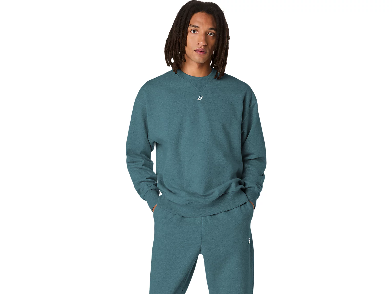 FLEECE CREW-NECK TOP RELAXED - Homme