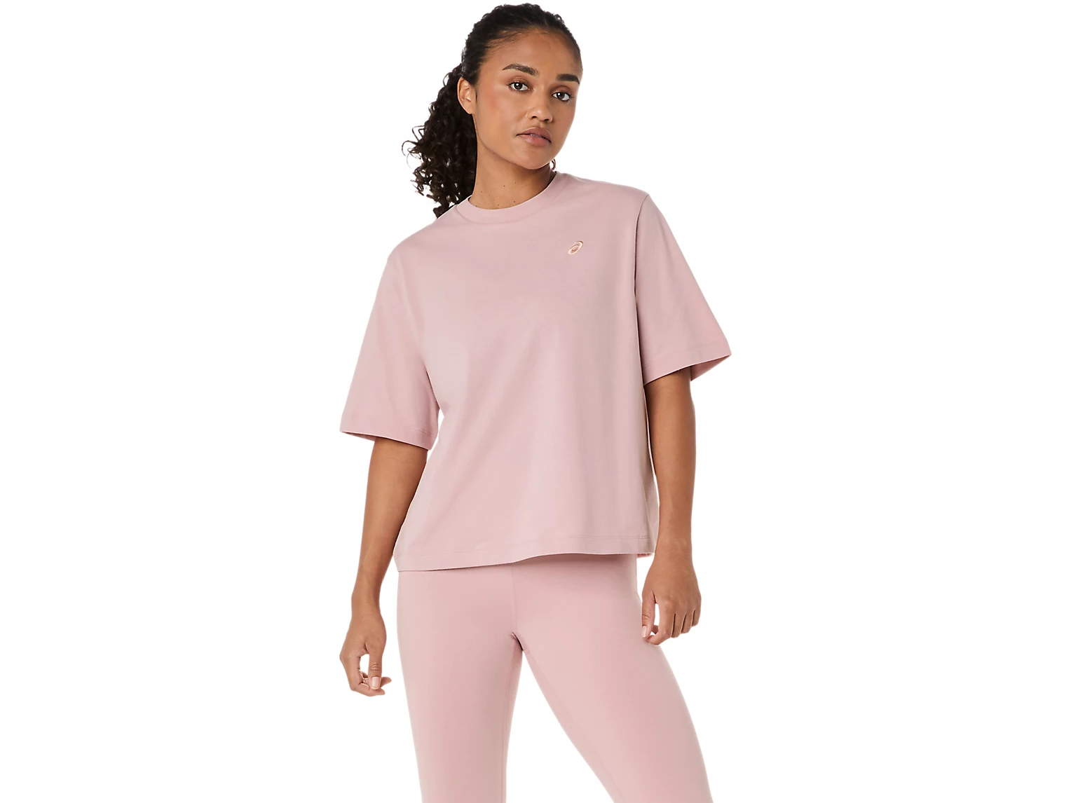 ASICS SPIRAL EMBROIDERY RELAXED TEE - Femme