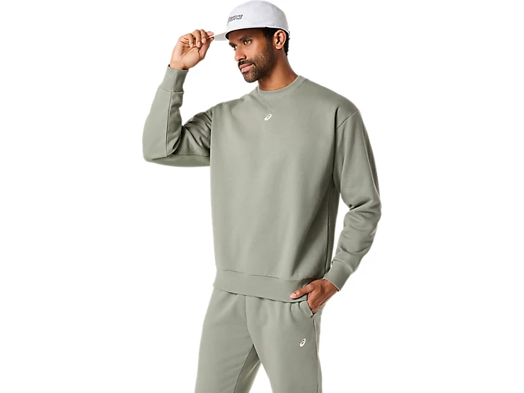 FLEECE CREW-NECK TOP RELAXED - Homme