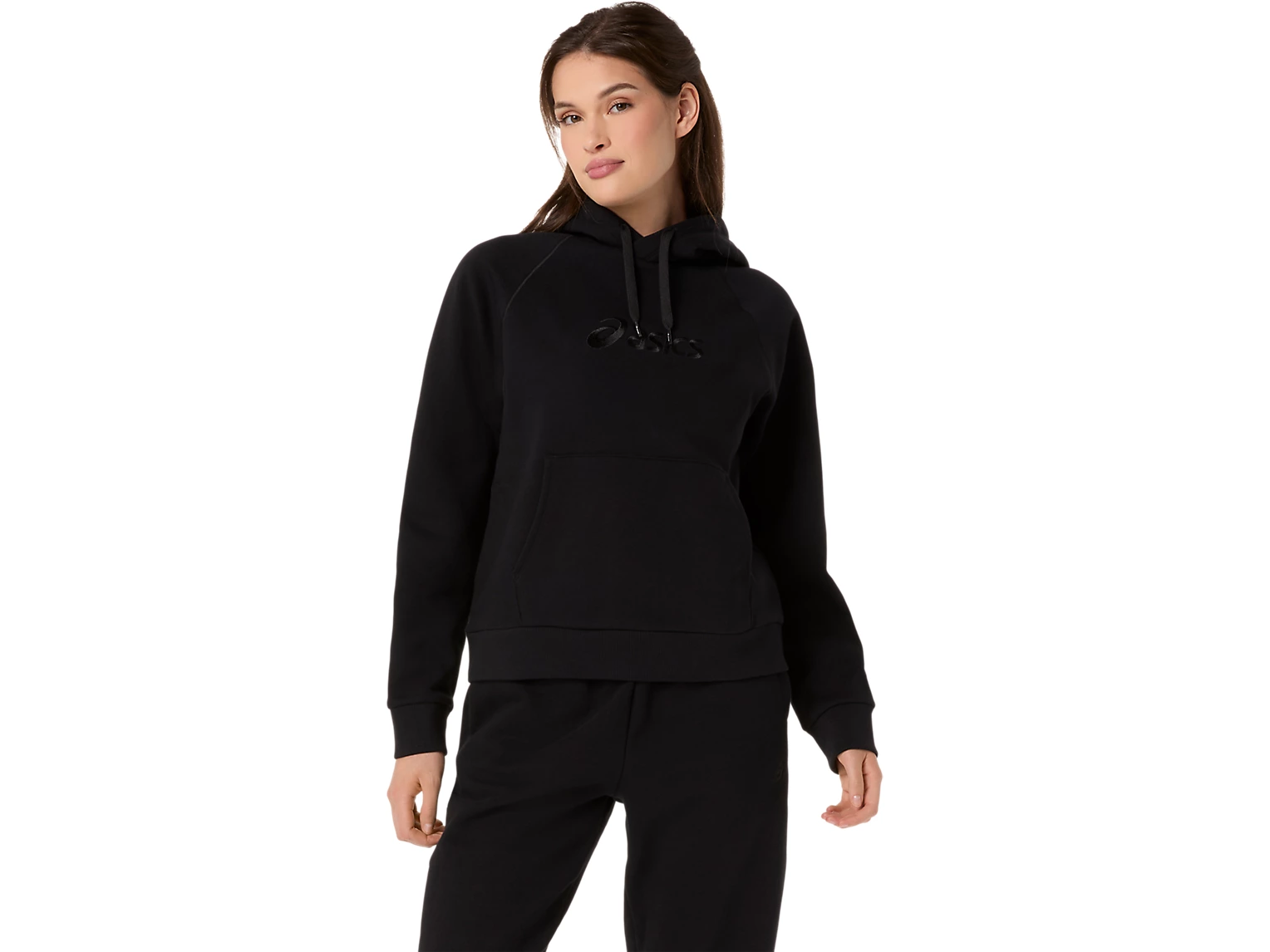 ASICS LOGO FLEECE PULLOVER HOODIE - Femme