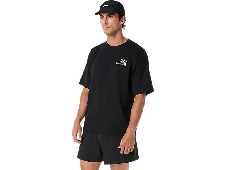 RUNNER MESSAGE GRAPHIC RELAXED TEE - Homme