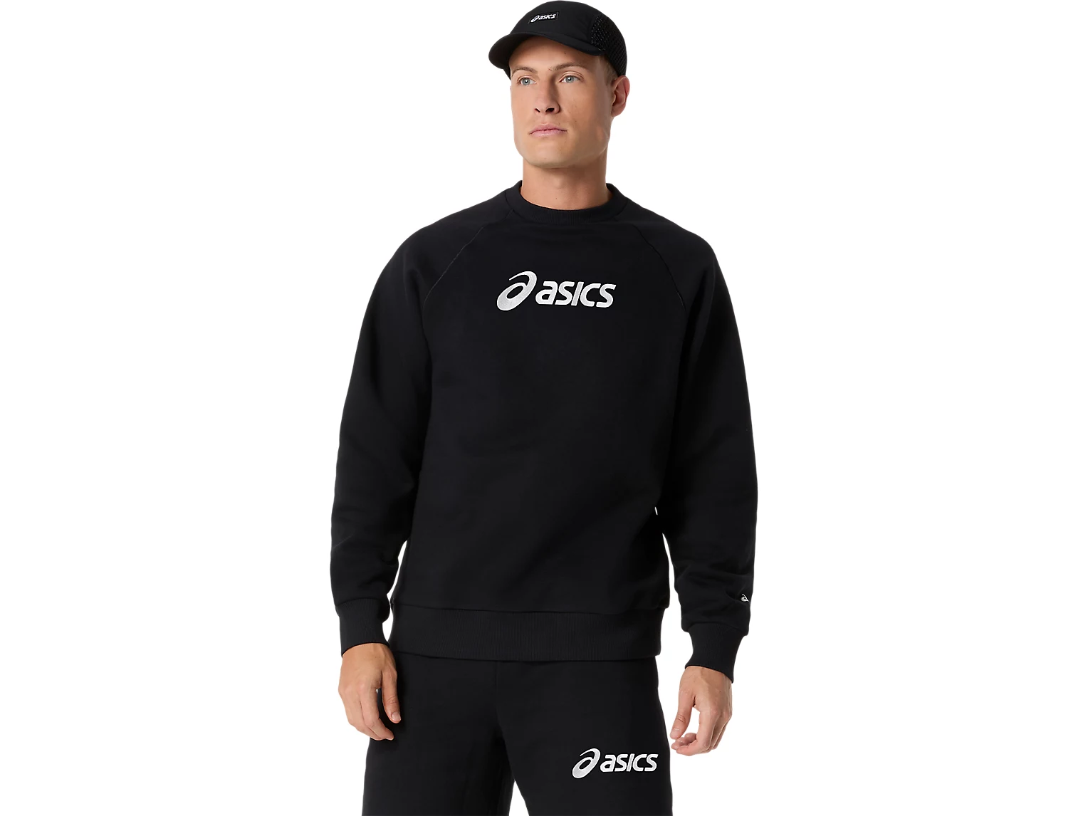 ASICS LOGO FLEECE CREW-NECK TOP - Homme