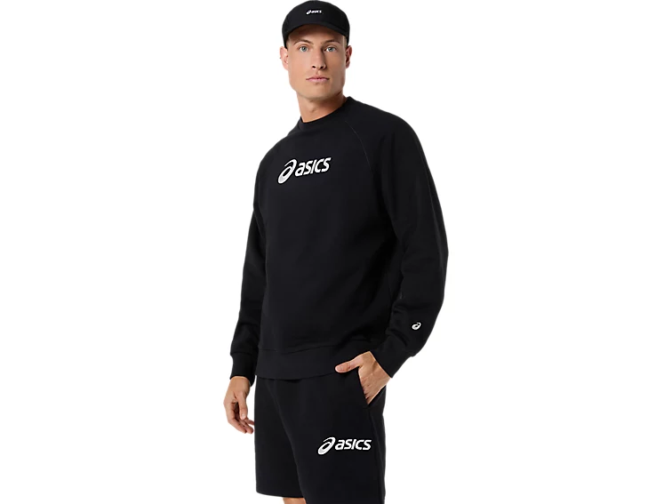ASICS LOGO FLEECE CREW-NECK TOP - Homme