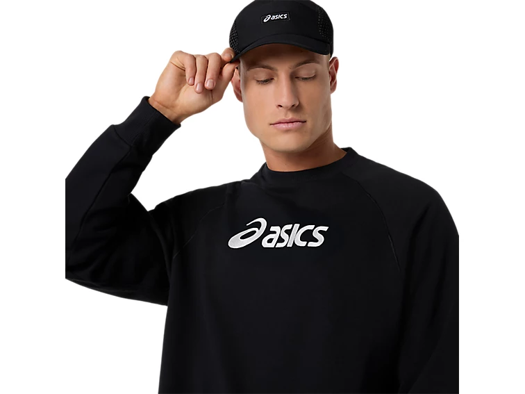 ASICS LOGO FLEECE CREW-NECK TOP - Homme