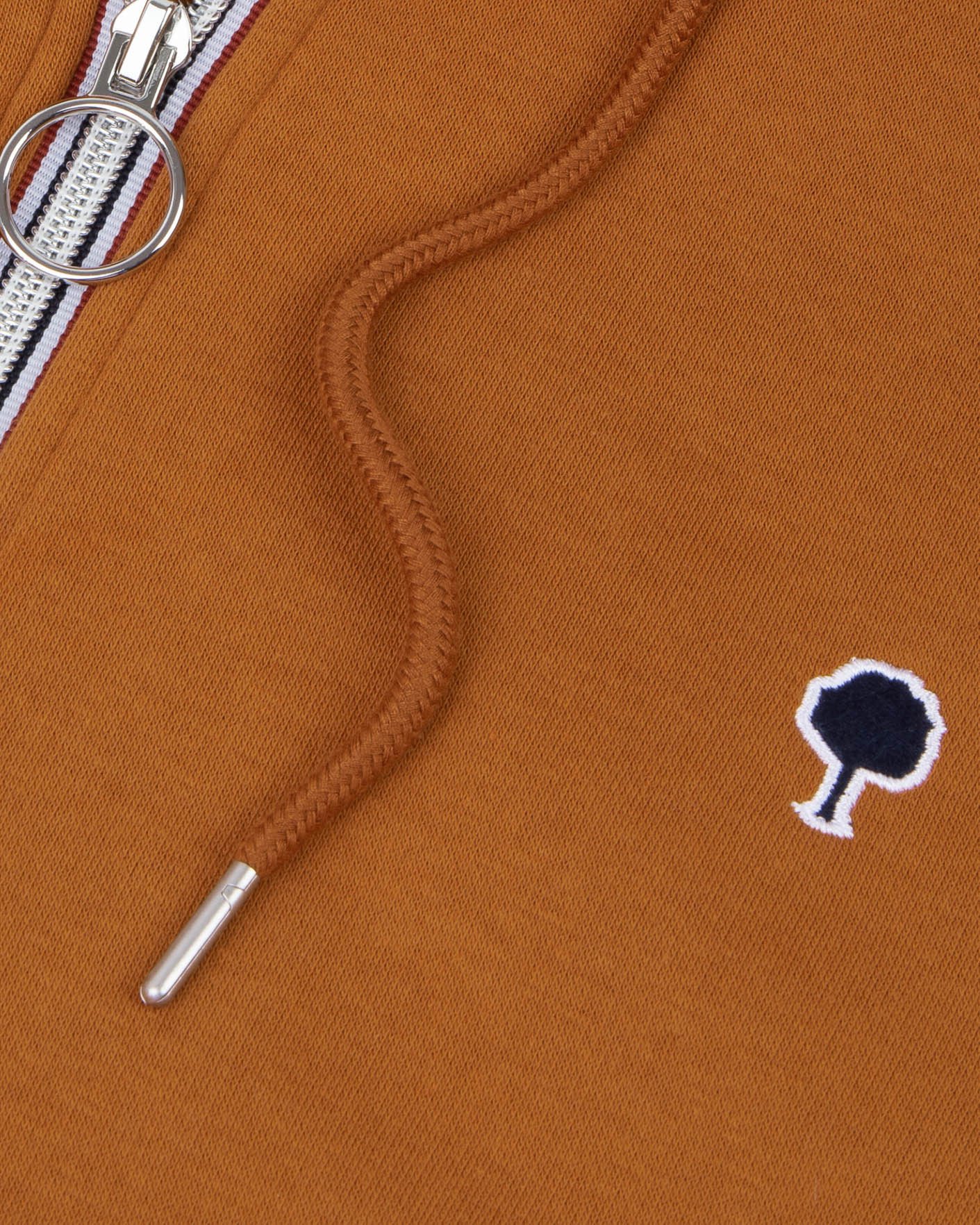 Sweat zippé rouille coton - MESNIL