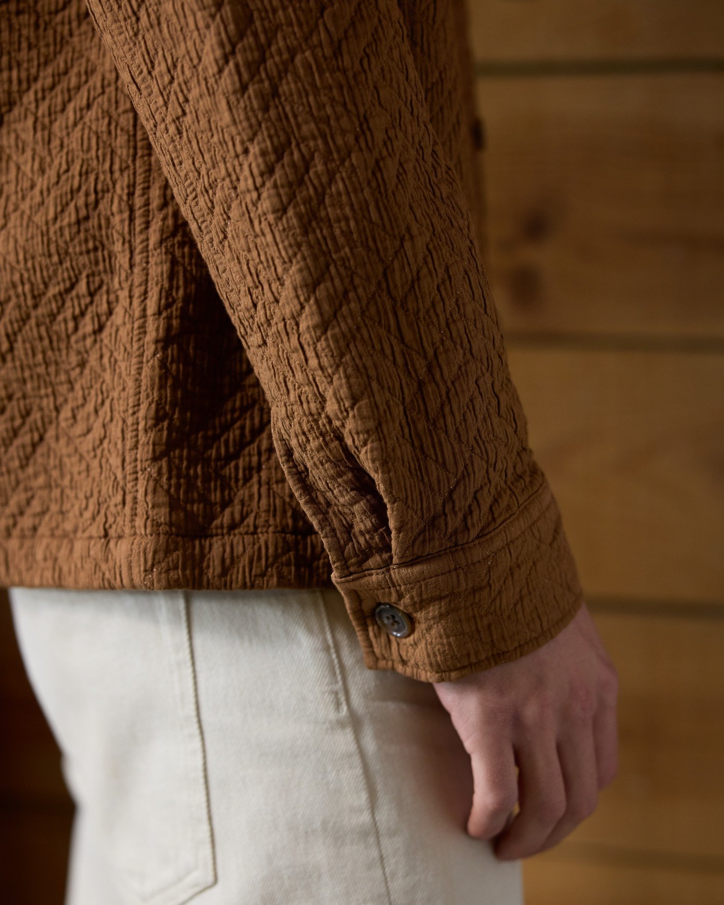 Surchemise camel coton - GASTINE