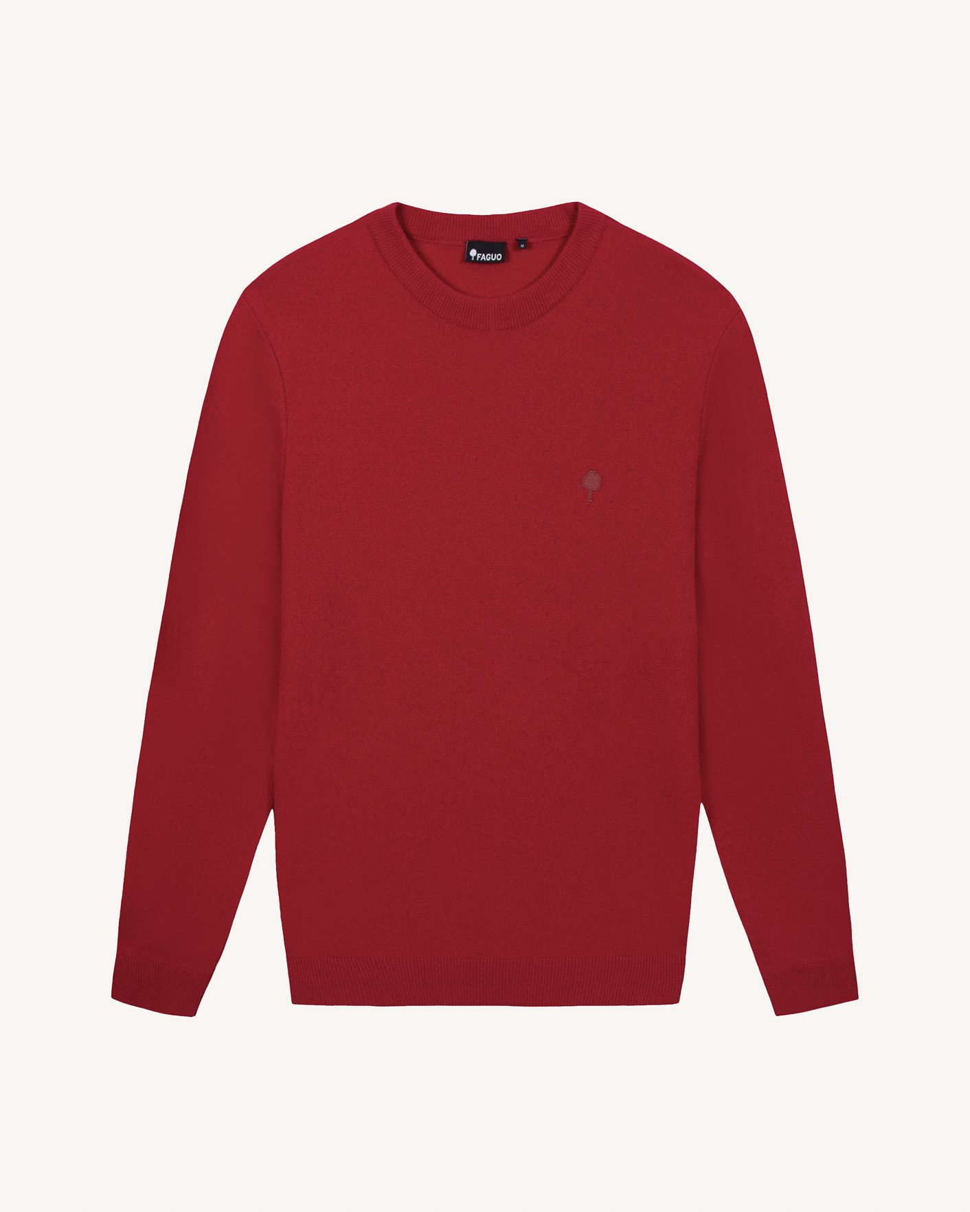 Pull en laine rouge foncé - MARLY