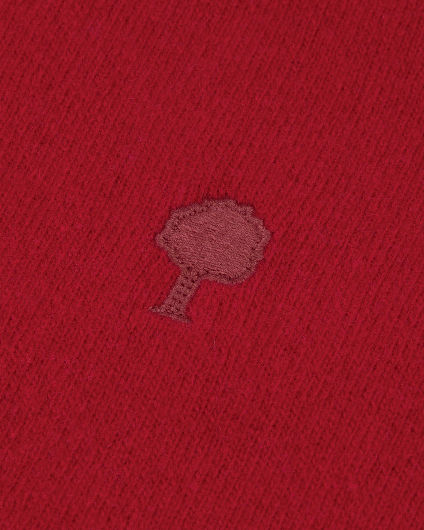 Pull en laine rouge foncé - MARLY