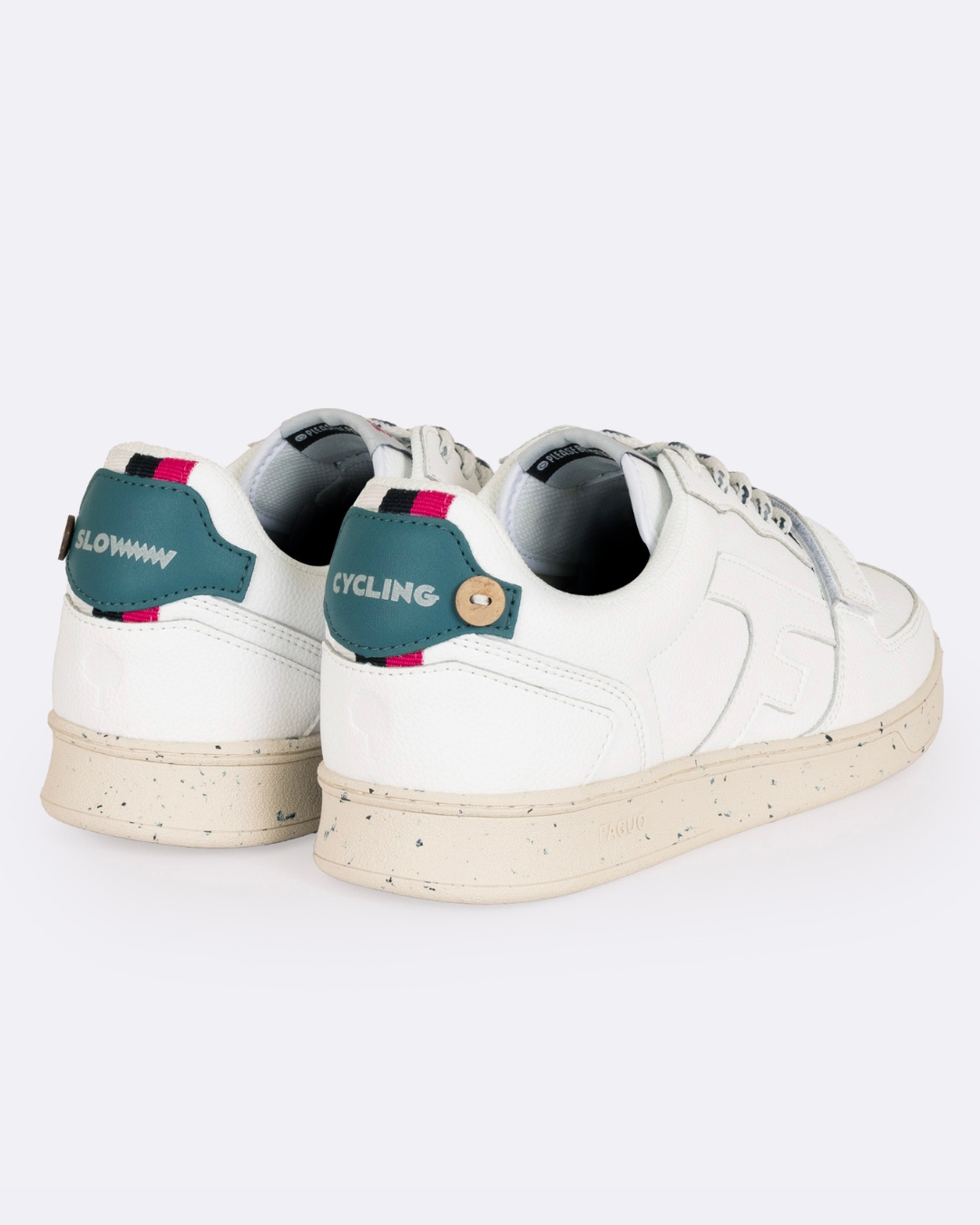 Baskets blanches cuir café du cycliste - HAZEL