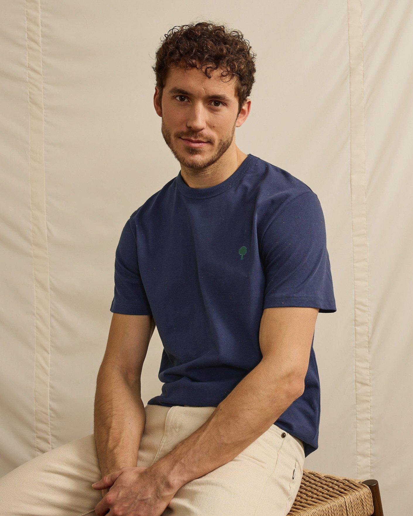 T-shirt marine coton - LUGNY