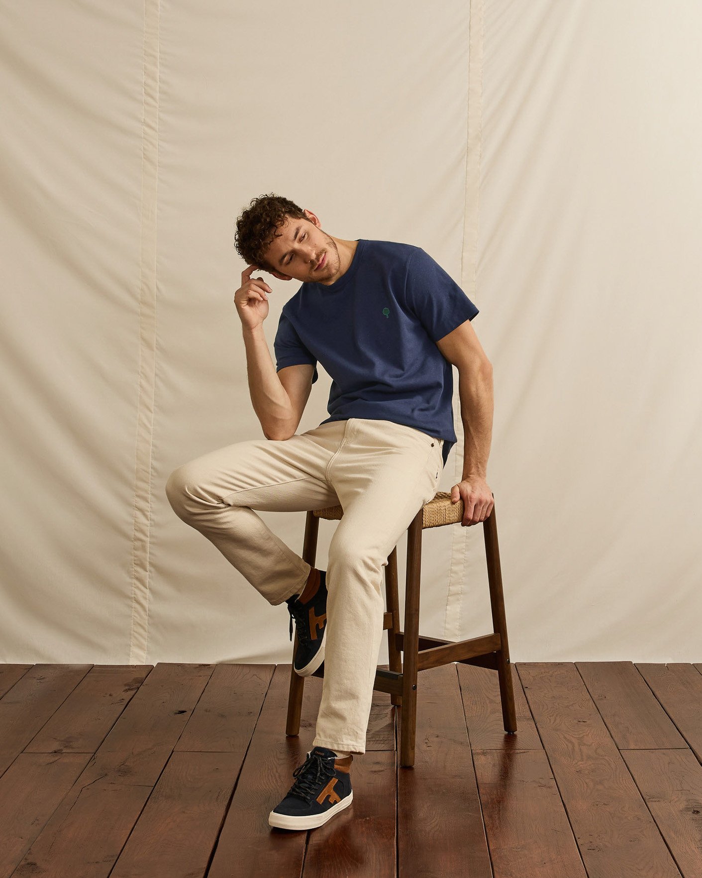 T-shirt marine coton - LUGNY