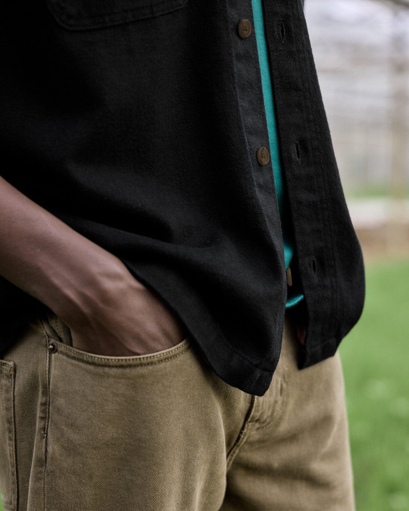 Surchemise noire coton - CLEMONT