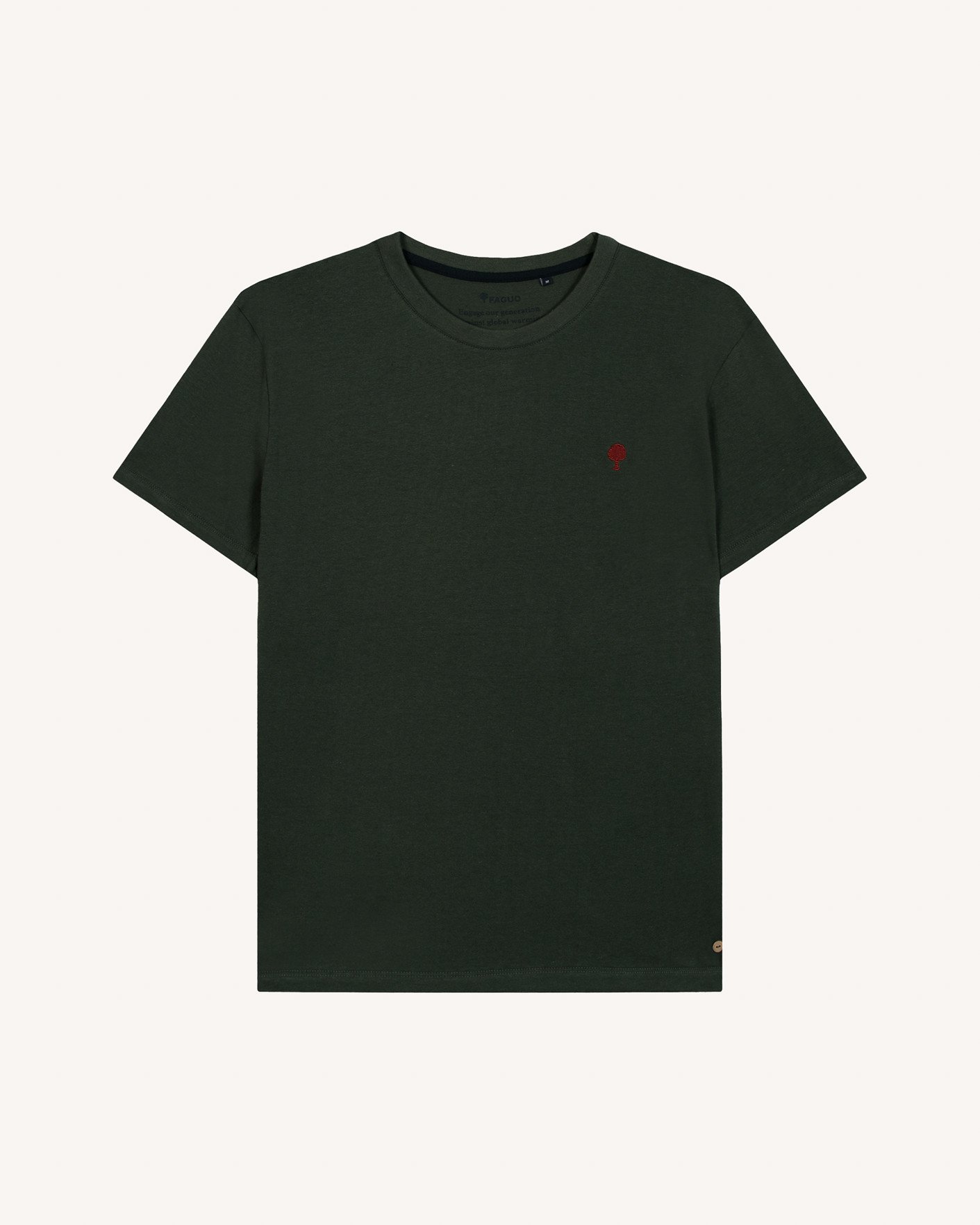 T-shirt vert foncé coton - ARCY
