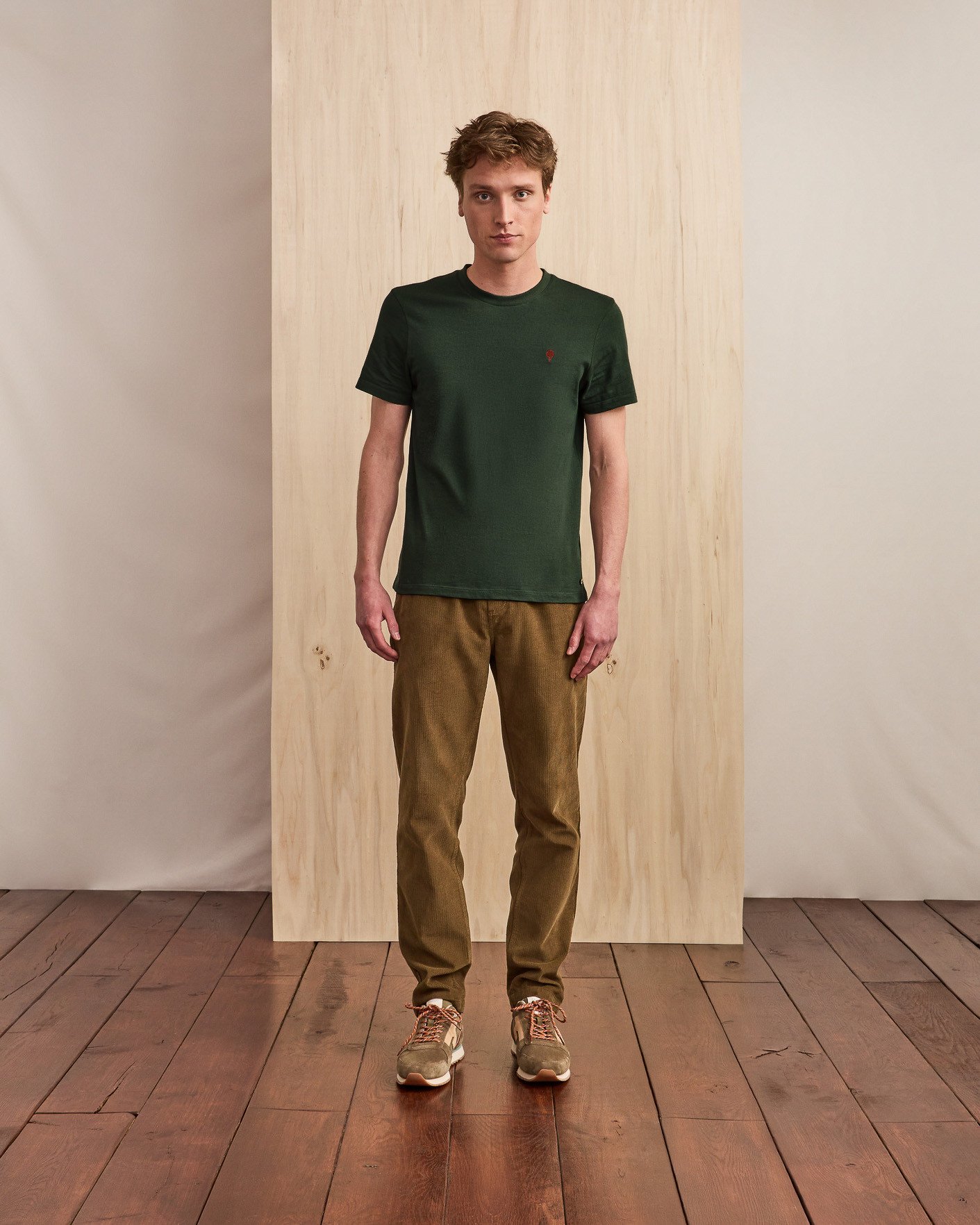 T-shirt vert foncé coton - ARCY