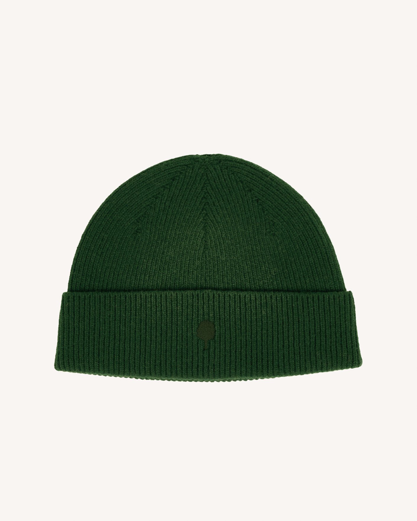 Bonnet vert sapin laine - BEANIE