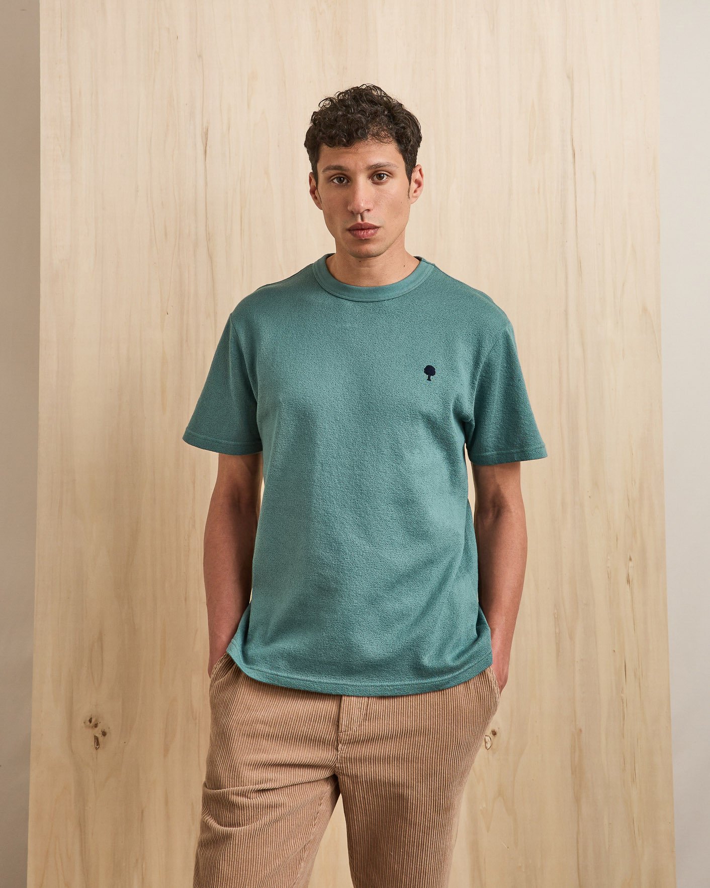 T-shirt vert clair coton - LUGNY