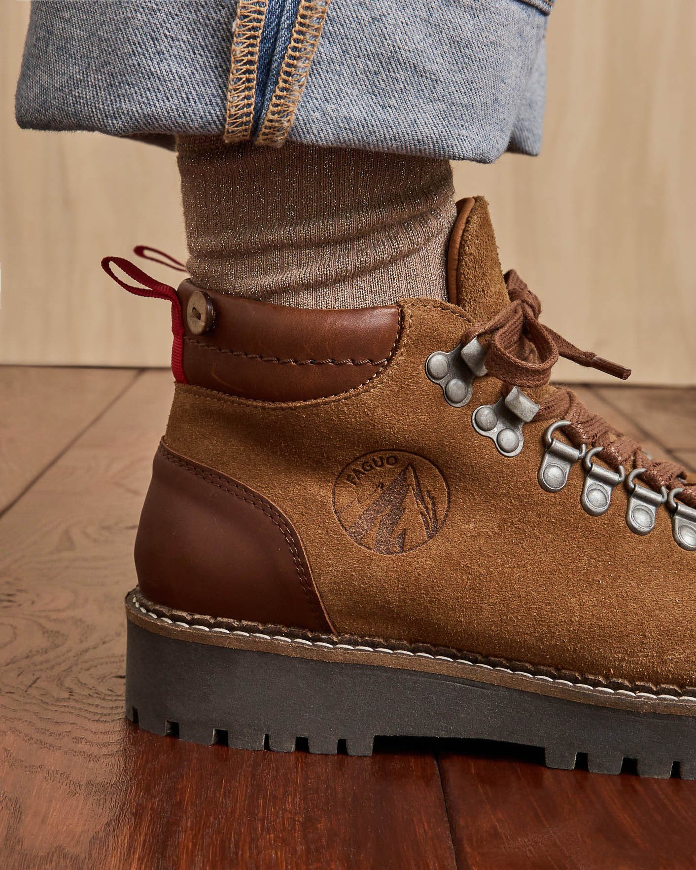 Boots camel cuir - HAWTHORN