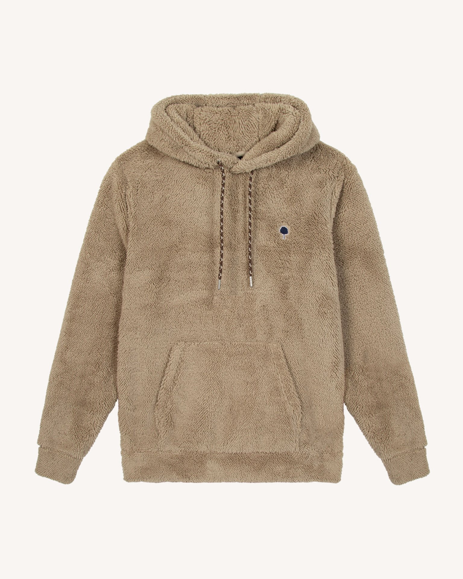 Sweat à capuche beige sherpa - DIRAC