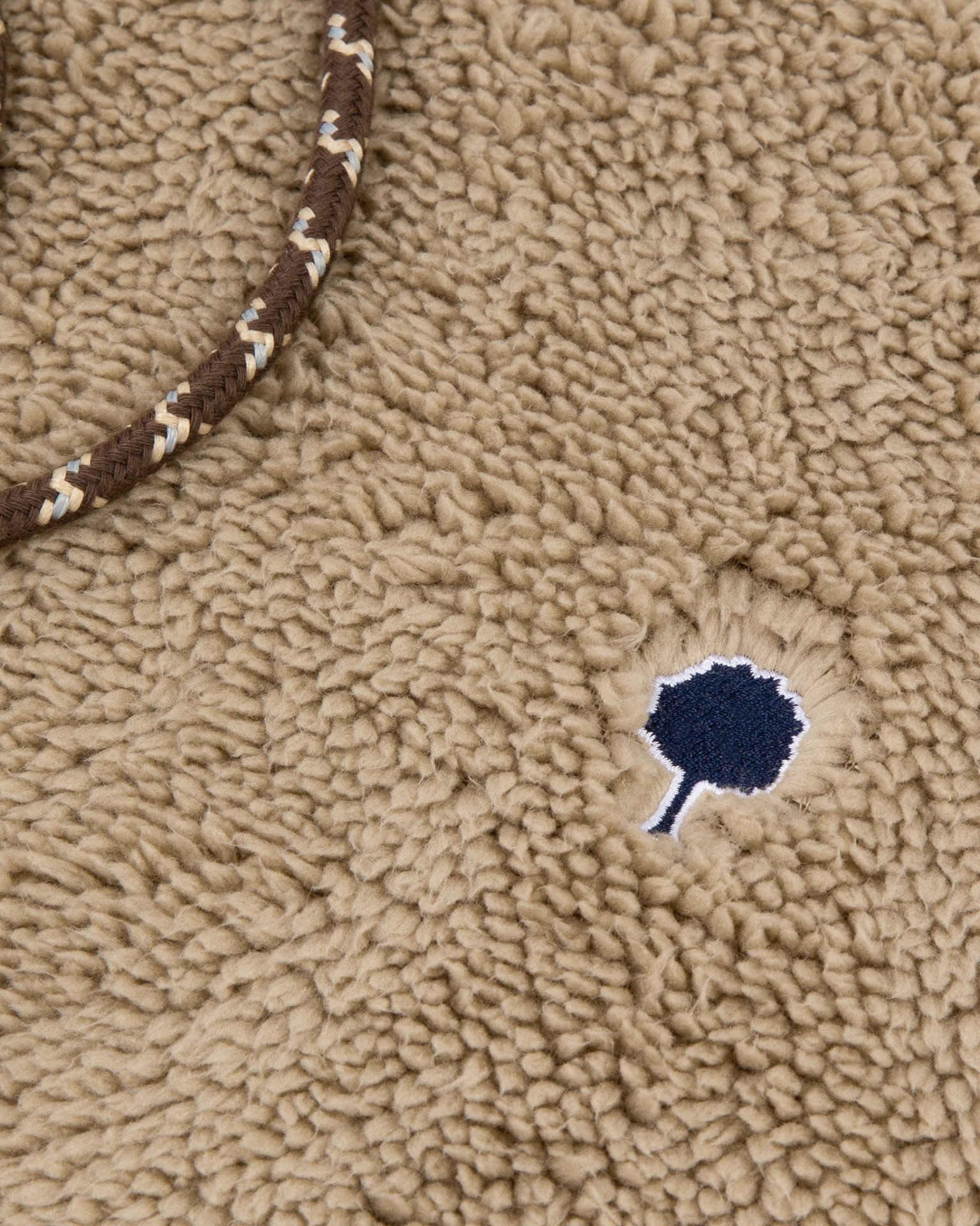 Sweat à capuche beige sherpa - DIRAC